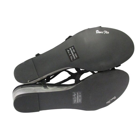 EASY STREET Alive 5 Women's Black Strappy Clear Wedge Heel Sandals 10WW NIB - Picture 8 of 8